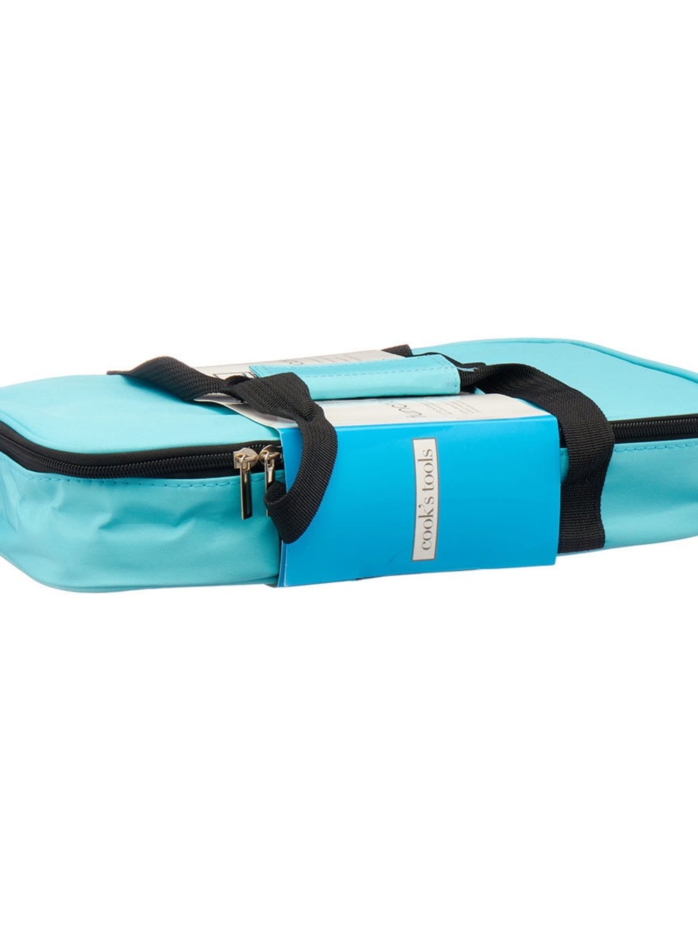 Turquoise Insulated Carrier with Glass Dish